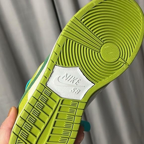 Kids Green and White Sneakers - Picture 4 of 4